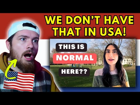 American Reacts to 10 Things that are NORMAL in the Netherlands but are LUXURIES in America!