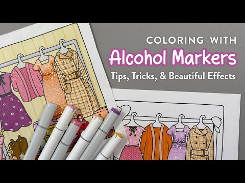 Coloring with Alcohol Markers: Tips, Tricks, and Beautiful Effects | Cozy Coloring for Adults