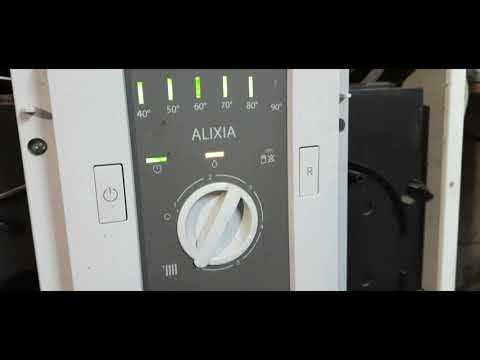 The gas boiler quickly reaches temperature and switches off.