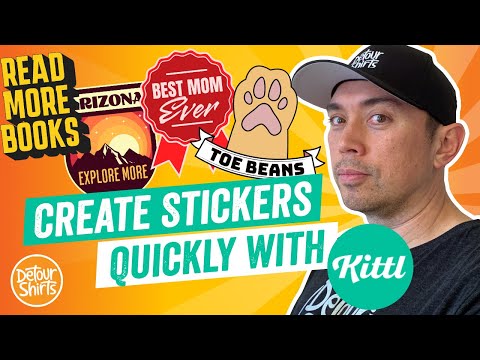 How To Make RedBubble Stickers Quick & Easy with Kittl (Step by Step Tutorial for Non-Designers)