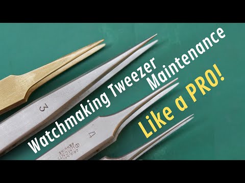 How to Dress & Sharpen Watchmaking Tweezers!