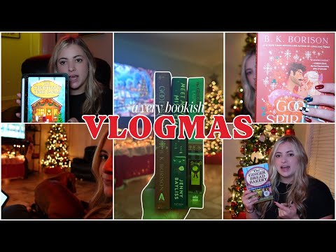 A very bookish Vlogmas || Finding a cozy Christmas Book to read