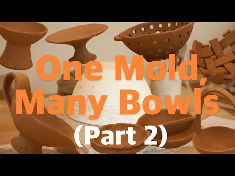 One Mold, Many Bowls - Part 2: Even More possibilities!, 한 가지 석고몰드로 다양한 그릇만들기 [마이포터리]
