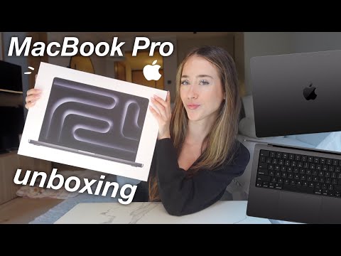 MacBook Pro Unboxing + Setup | M4 Pro chip, 16 inch, space black