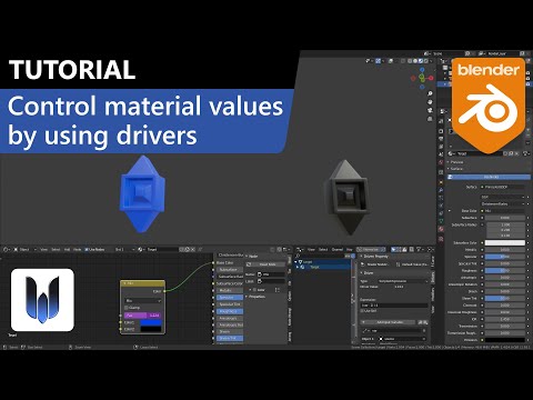 Blender tutorial: Control material values by using drivers
