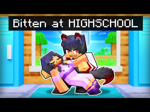 Bitten by a WEREWOLF at Minecraft School!