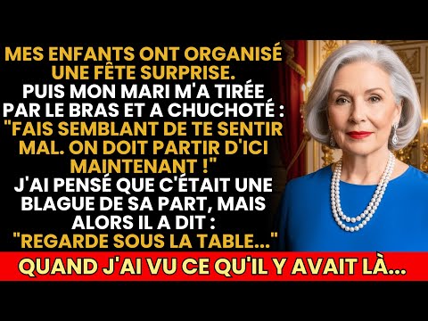 "Fais Semblant D'être Malade. On Doit Partir!", Dit Mon Mari. Quand J'ai Regardé Sous La Table...