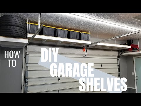 AWESOME Hanging Garage Shelves | DIY Garage Storage | Garage Makeover pt. 4