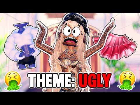ONLY Using the *UGLIEST* Items - Dress to Impress Challenge