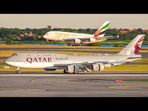 🇺🇸 300 PLANE TAKEOFFS & LANDINGS in 3 HRS NEW YORK CITY JFK Airport Plane Spotting [JFK/KJFK] #3