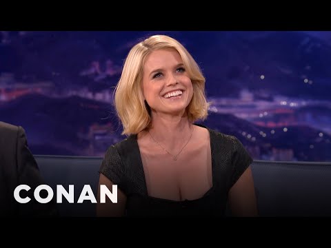 Alice Eve Seamlessly Switches Between A British & American Accent | CONAN on TBS