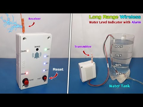 How to Make Wireless Water Level Indicator With Alarm 🔔 | Wireless Water Tank Overflow Alarm ⏰️