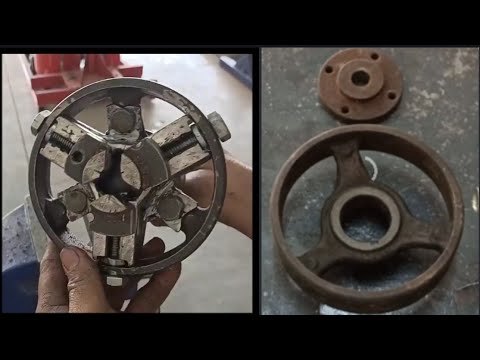 Homemade Lathe Machine  part 01. DIY  3 jaws Metal Lathe Chuck.