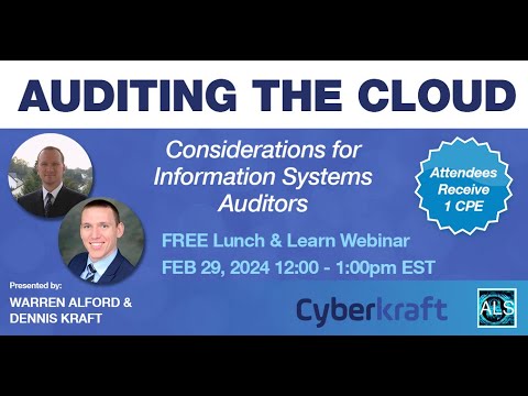 Auditing the Cloud Webinar