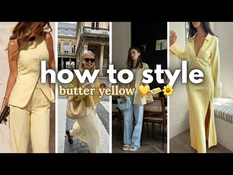 how to style butter yellow | HOTTEST color trend spring 2025