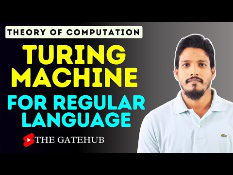 Turing Machine for Regular Language || GATECSE || TOC