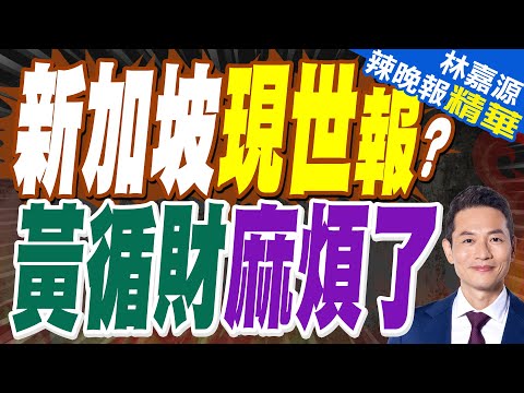 新加坡這項財源大跌 黃循財頭疼了｜新加坡現世報? 黃循財麻煩了｜蔡正元.栗正傑.謝寒冰深度剖析?【林嘉源辣晚報】精華版 @中天新聞CtiNews