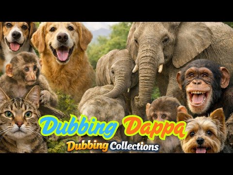 Dubbing Dappa Funny Collections #funny #cat #dog #elephant #monkey #catlovers #dogvideos #pets