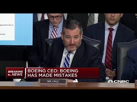 Sen. Ted Cruz grills Boeing's CEO on the 737 Max plane crashes