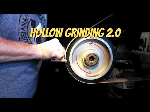 Hollow Grind a knife in MINUTES!