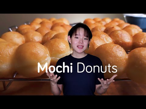 Super Soft and Chewy Mochi Donuts | Homemade and Hand knead Pon de Ring Donut Recipe