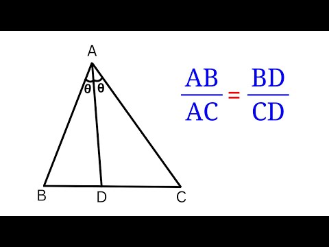 Proof of Angle Bisector Theorem | Triangle Angle Bisector Theorem Proof