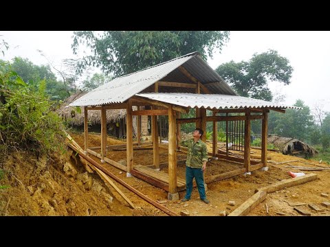TIMELAPSE Two Year: The Incredible Story of a 27-Year-Old Man In The Forest Building House Log Cabin