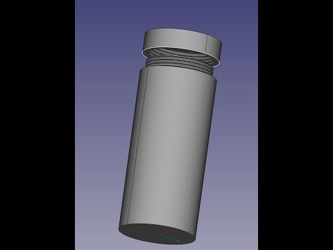 FreeCAD for Amateurs! Making a screw-top container to 3D print the easy way!