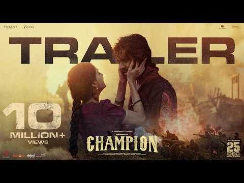 Champion Official TRAILER | Roshan | Anaswara Rajan | Pradeep | Mickey J Meyer | Dec 25th Release