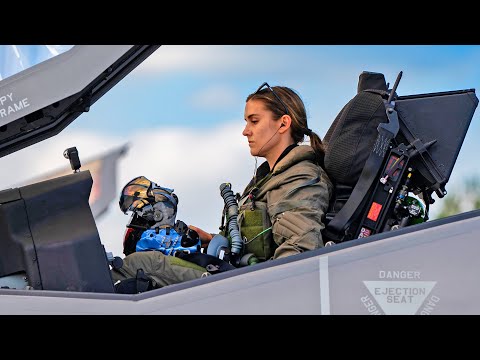 US Air Force Female F-35A Pilot in Action | Melanie Kluesner