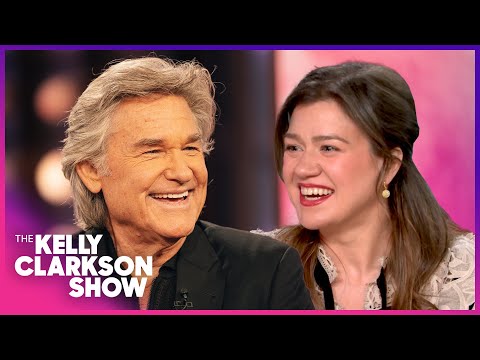 Kelly Clarkson Tries To Play It Cool With Kurt Russell