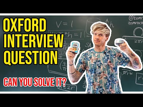 Oxford University Admissions Interview Question: What is the optimal size for a tin of cat food?