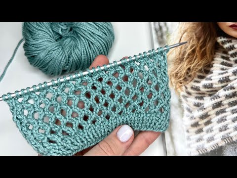 A super cool mesh pattern just like Cucinelli's! A very simple and effective knitting pattern! Ma...