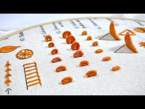 16 HAND EMBROIDERY STITCHES You Need to Know | Step-by-Step for Beginners (Jady Kreativ)