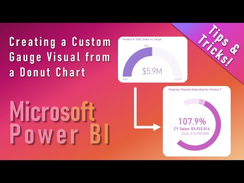 Creating a Custom Gauge Visual from a Donut Chart in Power BI