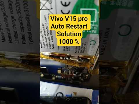 Vivo V15 pro Auto Restart Problem Solutions | Simple Fix 2025 | vivo v15 pro Battery Fix
