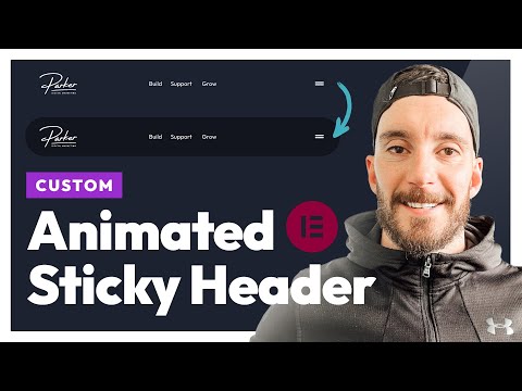 Creating a Custom Animated Sticky Header in Elementor Pro (step by step)