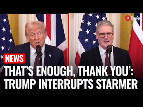 Donald Trump Shuts Down Reporter at White House Presser With Starmer; Discussion Trade Deals & More