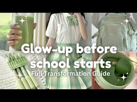 Glow Up Before School Starts | Aesthetic Back to School Routine for Teen Girls ✨🌸