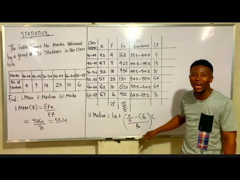 STATISTICS: Mean, Median, Mode | Class Interval | Grouped Data #statistics #mean #median #mode