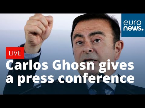 Carlos Ghosn, Nissan's ex-boss, gives a press conference in Beirut | LIVE