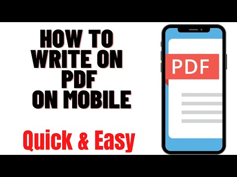 HOW TO WRITE ON PDF ON MOBILE,HOW TO WRITE ON PDF ON IPHONE/ANDROID