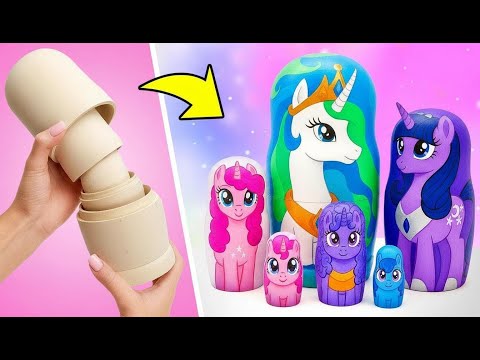 We Turned Nesting Dolls into Pony Princesses! 🦄✨ DIY Magic