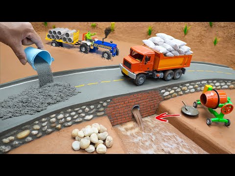 Diy Mini Tractor Underground Water Storage and Retaining Wall Build Science Project@MinMin Tractor