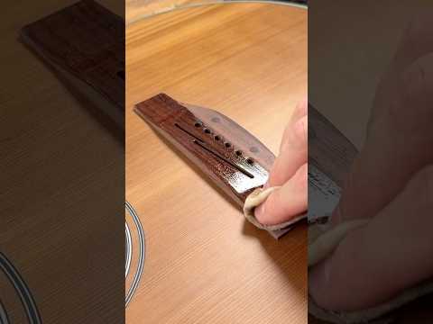 Can a New Bridge Improve the Sound of this Guitar? #guitar #woodworking #asmr #guitarist #acoustic