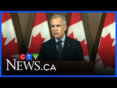 PM Carney speaks about the U.S. tariff trade war and his government's fall budget plans