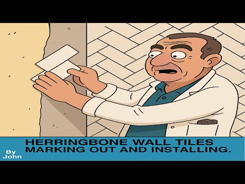 Tiling College - Herringbone Wall Tiling