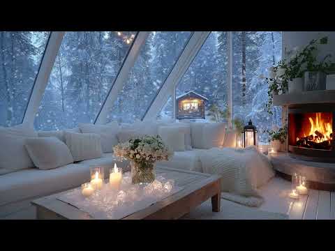 🎄⛄ CHRISTMAS IS HERE: 10 Hours of Winter Piano Music | Cozy Fireplace, Snowfall & Christmas Vibes