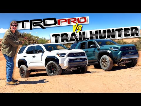 New 2025 Toyota 4Runner TRD Pro vs Trailhunter vs TRD Offroad vs Moab's Hell's Revenge!