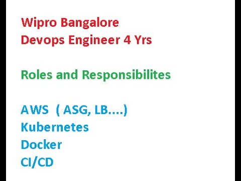 Wipro Bangalore first round DevOps Engineer 4+